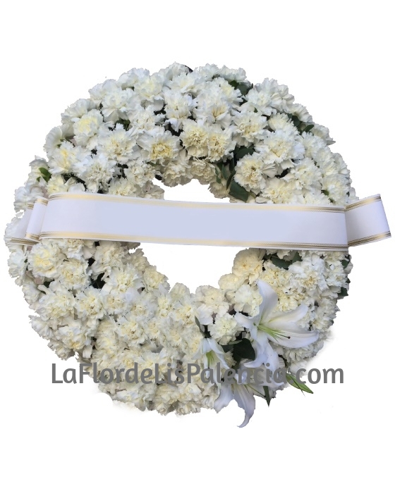 Corona Funeraria Clavel