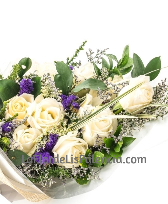 Ramo Funerario Rosas Blancas