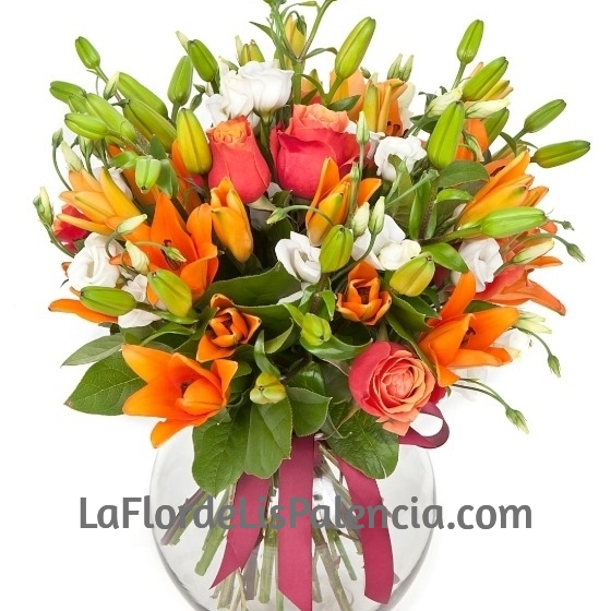 Ramo de Rosas y Lilium