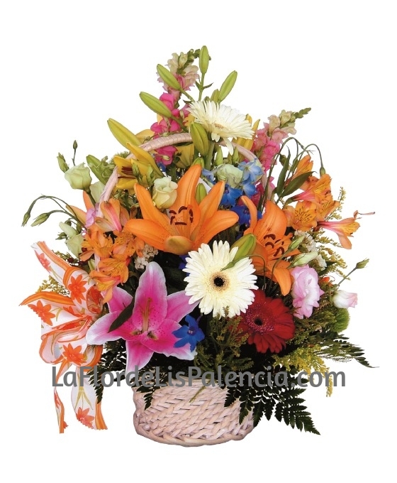 Cesta de Flores variadas