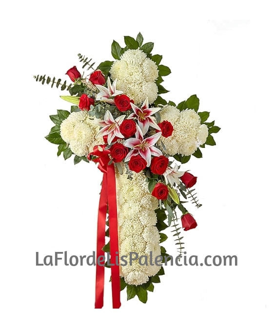 Cruz Funeraria Blanca