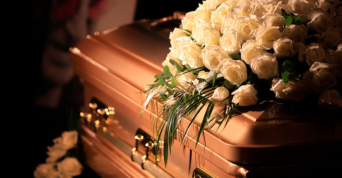 Centro flores para difuntos